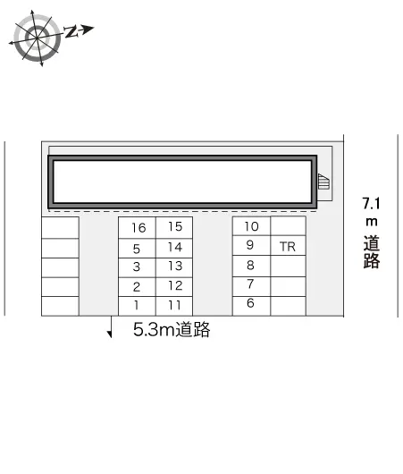 ★手数料０円★熊谷市平戸　月極駐車場（LP）